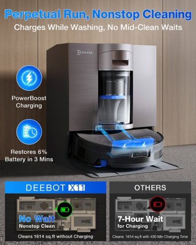 ECOVACS(エコバックス)DEEBOT X11 OmniCyclone ECOVACS Robotics DEEBOT X11 OmniCyclone Robot Vacuum and Mop