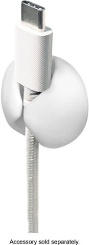 Wrap-It Storage Cable Clips - Single (10-Pack) Silicone Adhesive Backed Cord Holders - White GLOBAL SHIPPING