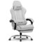 GTPlayer - Gaming Chair Breathable Fabric Ergonomic Computer Desk Chair - Light Gray-Front_Standard