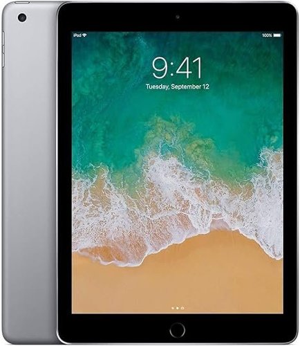 Apple - Refurbished Excellent - iPad (6th Gen) - 128GB - Wi‑Fi - Gray-Front_Standard 