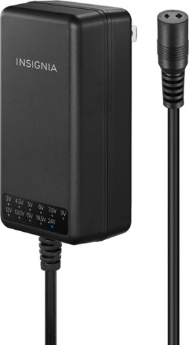 Insignia™ 53W Universal AC Adapter for Devices with Round-Pin Connections - 5 ft. Cable - Black BUY ONLINE