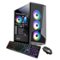 iBUYPOWER - Slate MR Gaming Desktop - Intel i3 10105F 8 GB Memory - NVIDIA GeForce GT 1030 2GB - 480GB SSD - Black-Front_Standard