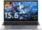 Gezoon - 15.6 inch Laptop, 12th Alder Lake N100(Turbo 3.4GHz) Processor,12GB RAM, 512GB SSD, 2K FHD IPS Laptops, Thin Notebook - Gray-Front_Standard