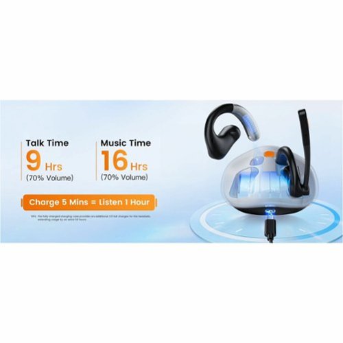 EKSA Telecom S30 AI-Powered Open-Ear Air Conduction True Wireless Headset - Black BUY IN EUROPE