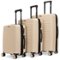 Bobcat - Excavator 3 Piece Expandable Hardside Spinner Luggage Set with TSA Lock - Khaki-Front_Standard