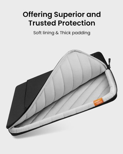 tomtoc Defender-A13 Premium 360° Protective Laptop Sleeve Bag for 13-inch New MacBook Air M4 A3240/M3/M2/M1, 13 MacBoook Pro - Black GLOBAL SHIPPING