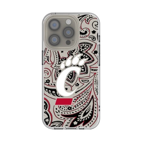 Keyscaper - NCAA - Cincinnati Bearcats iPhone Paisley Design Clear Case - 13 mini - Multicolor-Front_Standard 