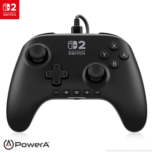 PowerA - Advantage Wired Controller for Nintendo Switch 2 - Black-Front_Standard 