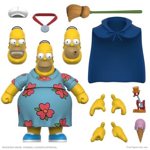 Super7 ULTIMATES! 7 in Plastic The Simpsons Action Figure - INTERNATIONAL SHIPPING