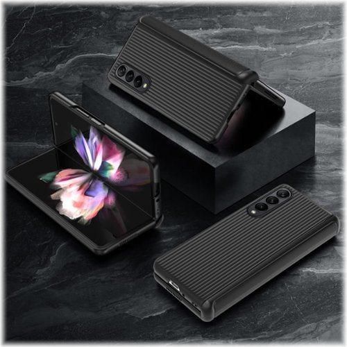 SaharaCase GRIP Series Case for Samsung Galaxy Z Fold4 - Black GLOBAL SHIPPING