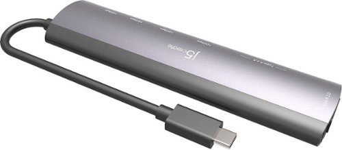 j5create - USB-C 7-Port Hub 5A2C with DC Power Adapter - Space Gray