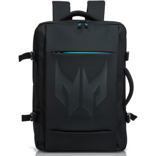 Acer - Predator Robust Backpack - Fits 18" Laptop Expandable 30L Water-Repellent Anti-Theft Pocket Chest Strap - Black-Front_Standard 