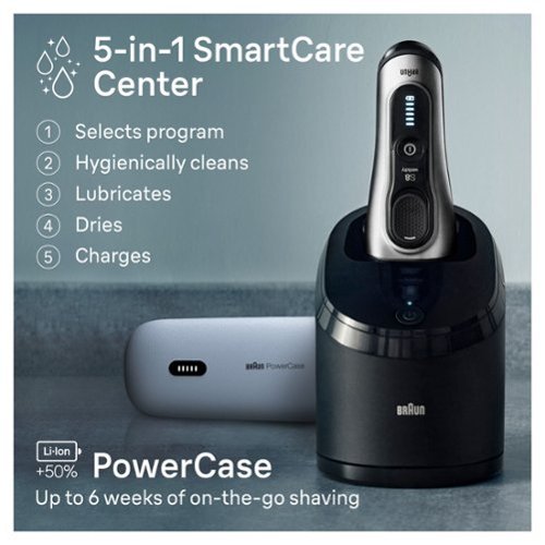 Braun Series 8 Electric Shaver with 5 in 1 SmartCare Center - Galvano Silver WHERE TO BUY