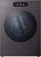 LG - SIGNATURE 9.0 Cu. Ft. Stackable Smart Electric Dryer with TurboSteam and AI Sensor Dry - Brushed Black Steel-Front_Standard