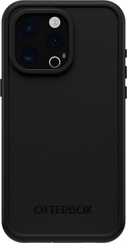 OtterBox - Frē Series for MagSafe Hard Shell Case for Apple iPhone 15 Pro Max - Black-Front_Standard 
