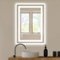 Bestier - 20 x 28 Inches Tempered Glass LED Bathroom Mirror with Anti-Fog & 3-Modes Dimmable Lighting - White - 20 x 28 Inches-Front_Standard