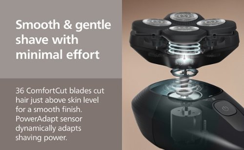 Philips Norelco Head Shaver Pro 5000, from the #1 shaving brand: clean shave, gentle on skin, HS5980/40 - Deep Black WORLDWIDE DELIVERY