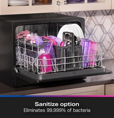 GE Profile - 21 7/10" Smart Countertop Dishwasher with Built-In Option - Black-Alt_View_Standard_18 