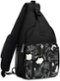 mosiso - Sling Bag Crossbody Shoulder Bag Travel Hiking Daypack Chest Bag with Front Square Pocket&USB Charging Port - Retro Flower-Front_Standard