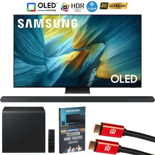 OLED Provided by Samsung HDR TIZEN PRO 4K ULTRA HD SAMSUNG OLED

DECOCGEAR

BEGINNER'S GUIDE TELEVISION HOME THEATER ESSENTIALS