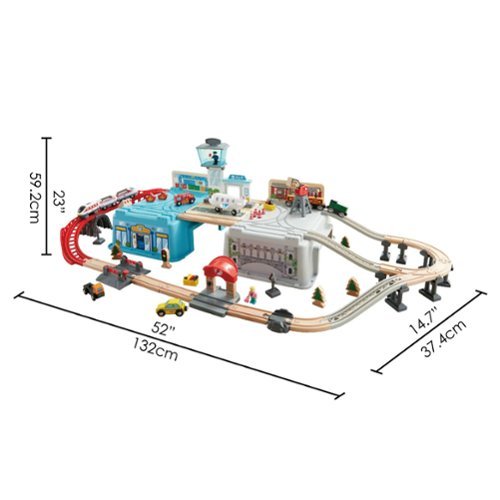 Hape Bucket Super Cityscape Transport Builder Train Set Battery Powered Engine HOW TO BUY