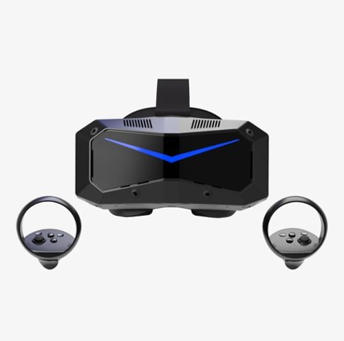 Pimax - Crystal Super PCVR Headset - 50 PPD, 3840x3840 per eye Ultra-clear Resolution - 127° HFOV - Subscription Required - Black-Front_Standard 