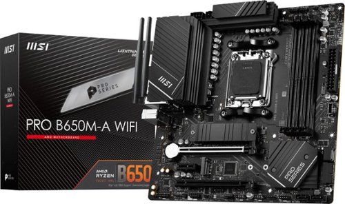 MSI - PRO B650-A WIFI (Socket AM5) AMD B650 ATX DDR5 Wi-Fi 7 Motherboard - Black