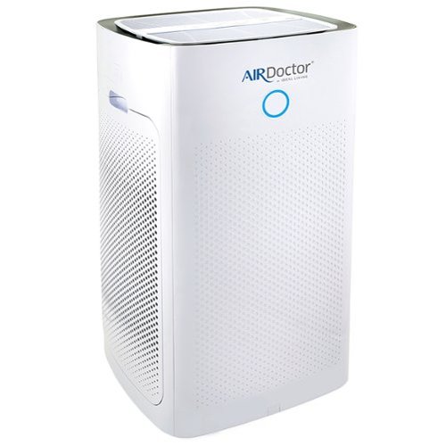 AIR Doctor - AirDoctor AD5000/AD5500 4-in-1 Air Purifier for Extra Large Spaces, High Ceilings, UltraHEPA, Carbon & VOC Filters - White-Front_Standard 
