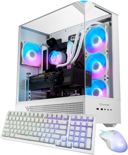 iBUYPOWER - Element 9 White Gaming Desktop PC - AMD Ryzen 9 9900X, NVIDIA GeForce RTX 5070 12GB, 32GB DDR5 RGB,2TB NVMe - White