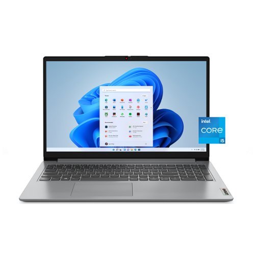 Lenovo IdeaPad 1i 15.6 Full HD Laptop- Intel Core i5-1335U - 16GB Memory - 256GB SSD - Cloud Grey INTERNATIONAL SHIPPING