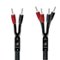 AudioQuest - Rocket 88 Single BiWire 11' Analog Speaker Cable w/ SureGrip 500 Connectors with Banana to Banana Connectors - Green on Black-Front_Standard