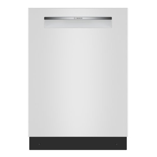 Bosch - 300 Series 24" Top Control Smart Built-In Stainless Steel Tub Dishwasher with 3rd Rack and Zone Wash, 46 dBA - White