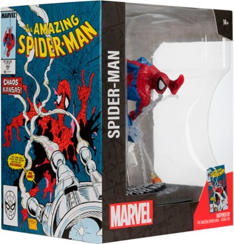 McFarlane Toys Marvel Spider-Man 1:10th Scale Collectible with Scene (The Amazing Spider-Man #302) WHERE TO BUY