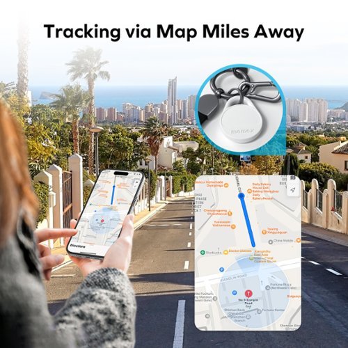 Momax MOMAX Tracker Electronics Key Finder Luggage Tracker, Backpack, Wallet, Pets Works with Apple Find My iOS Only White - White HOW TO BUY