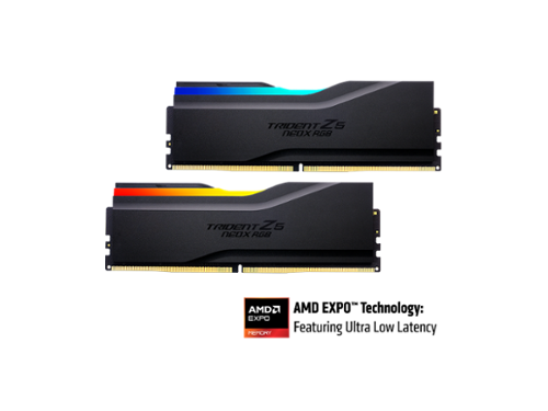 【新品未開封】DDR5 32GB 6000MHz G.SKILL Trident Z5 NeoX RGB 32GB DDR5 6000MHz RAM (2x16GB) Black