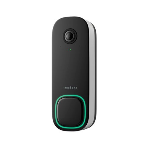 ecobee Smart Video Doorbell - Wired with Advanced Person and Package Detection - Black INTERNATIONAL SHIPPING