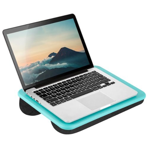 LapGear - Compact Lap Desk for 15" Laptop - Aqua Sky-Front_Standard 