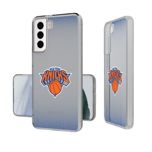 Keyscaper - NBA - New York Knicks Linen Logo Galaxy Clear Case - S24 - Multicolor-Front_Standard 
