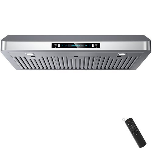 ZJKLA - 42 inches - Externally Vented - Under cabinet Range Hood - Stainless Steel-Front_Standard 