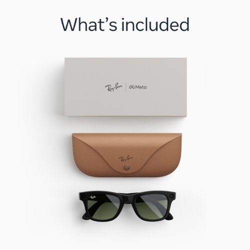 Ray-Ban Meta Wayfarer (Gen 2) glasses with Meta AI, Audio, Photo, Video Compatibility - Green lenses - Shiny Black GLOBAL SHIPPING