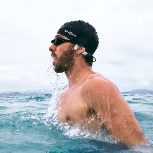 Shokz OpenSwim Pro Bone Conduction Sports Headphone - White BUY IN UAE