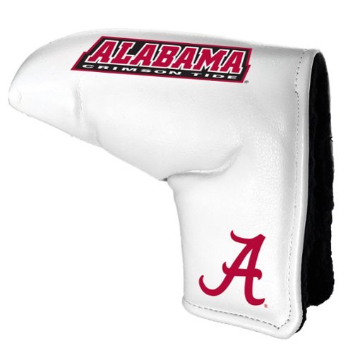 Team Golf - Alabama Crimson Tide Tour Blade Putter Cover - White-Front_Standard 
