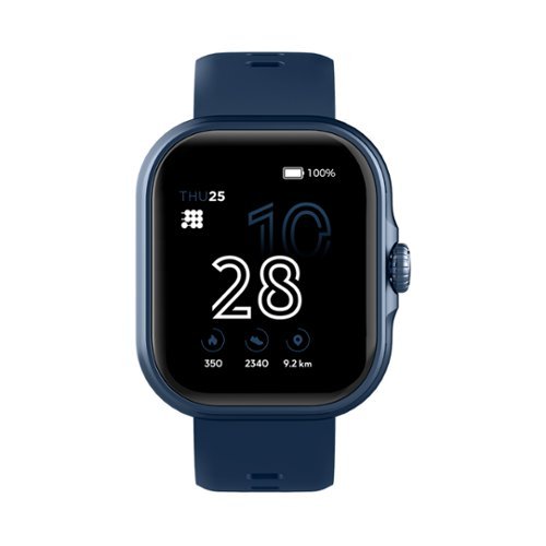 Cubitt - VIVA Smartwatch / Fitness Tracker with 1.84" Touch AMOLED Screen - Blue - (2024)-Front_Standard 