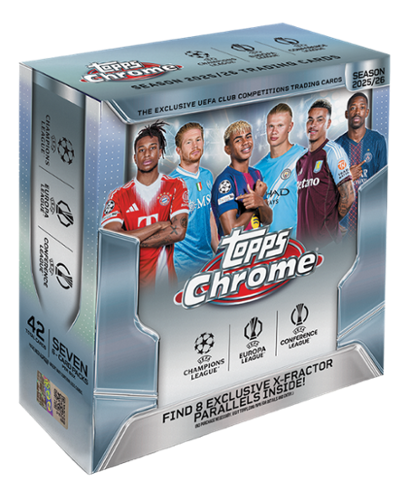 ゲームセンター・ゲームカード TOPPS CHROME 2025 2026 Topps Chrome UCC Mega Box T256SOCCUCCMB - Best Buy