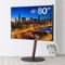 WALL - SevenStand A2 Large Type – Rolling TV Stand for 45–80 Inch TVs, for Living Room and Bedroom, Japan-Engineered Design - Walnut-Front_Standard
