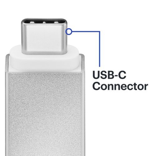 Best Buy essentials™ Female USB to Male USB-C Adapter (2-Pack) - Silver BUY IN EUROPE