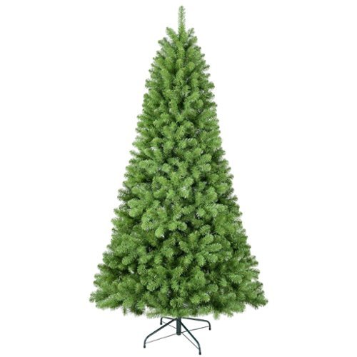 APRILSOUL - 8ft Christmas Tree with Memory Wire 1430 Tips Hinged Artificial PVC Tree Easy Setup Xmas Tree - Green-Front_Standard 
