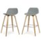Simpli Home - Randolph Bentwood Counter Height Stool (Set of 2) - Stone Grey-Front_Standard 