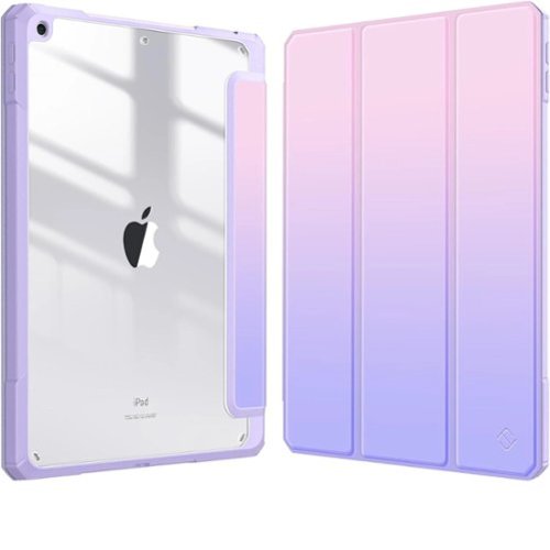 Kitcheniva - Lightweight Shockproof Case For iPad 9th 8th 7th 10.2 Inch Clear Back - Fantasy Ombre-Front_Standard 