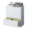 Boyel Living - 3-Drawer Lateral Metal File Cabinet with Lock for Letter/Legal/A4/F4 Files - White-Front_Standard